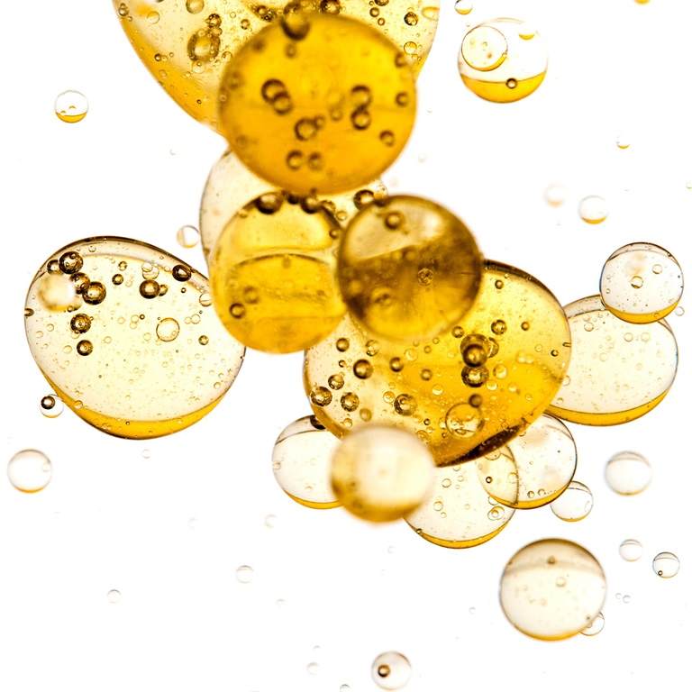 oil in water bubbles