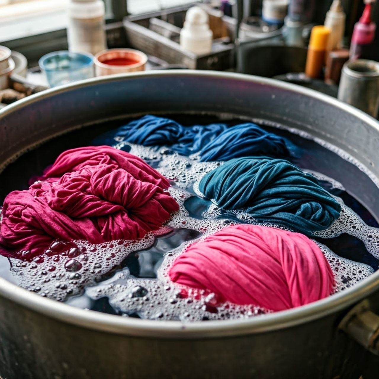 Washing off and after-treatment